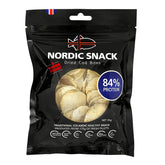 Nordic Catch cod bites front view in resealable bag highlighting on-the-go high-protein snacking.