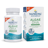Nordic Naturals Algae DHA bottle supports brain, eye and nervous system function.