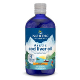 Nordic Naturals Arctic Cod Liver Oil orange bottle front view for daily omega-3 support