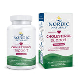 Nordic Naturals Cholesterol Support Lemon bottle with easy-to-swallow soft gels supporting LDL health