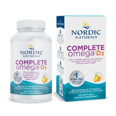 Nordic Naturals Complete Omega-D3 lemon bottle for daily wellness