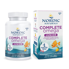 Nordic Naturals Complete Omega Jr. Lemon bottle; kid-friendly omega-3 support for development