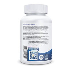 Ingredients label on Nordic Naturals Magnesium Gummies emphasizing citrate magnesium.