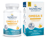 Nordic Naturals Omega-3 lemon bottle with soft gels for heart support