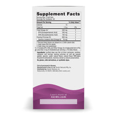 Nordic Naturals Omega Woman lemon-flavored softgels offer easy ingestion with no fishy aftertaste.