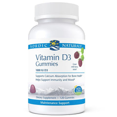 Nordic Naturals Pro Vitamin D3 Gummies wild berry bottle – daily bone and immune support