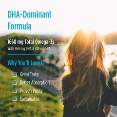 Soft gels being poured from the bottle highlighting easy omega-3 intake.