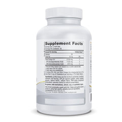 Close-up of ProOmega 2000 lemon soft gels, easy to swallow.