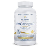 Nordic Naturals ProOmega-D Lemon bottle front view highlighting high-potency omega-3 formula