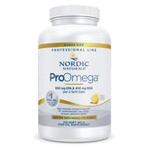 Nordic Naturals ProOmega Lemon softgel bottle highlighting high-potency omega-3 EPA and DHA