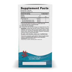Closeup of strawberry-flavored soft gels from Nordic Naturals Ultimate Omega 2x Teen for easy swallowing.