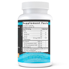 Close-up of Nordic Naturals Ultimate Omega-D3 Sport lemon-flavored softgels for daily omega-3 intake