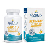 Nordic Naturals Ultimate Omega lemon soft gels bottle front view supports heart and brain health
