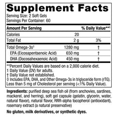 Nordic Naturals Ultimate Omega lemon soft-gels lined up for easy swallowing and daily omega-3 intake.