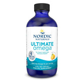 Nordic Naturals Ultimate Omega Liquid Lemon bottle supports daily omega-3 intake