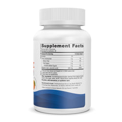 Nordic Naturals Vitamin C Extra Strength Gummies Tangerine bottle side; vegan, low-sugar formula.