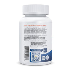 Nordic Naturals Vitamin C Extra Strength Gummies Tangerine gummy close-up; high 500 mg per serving.