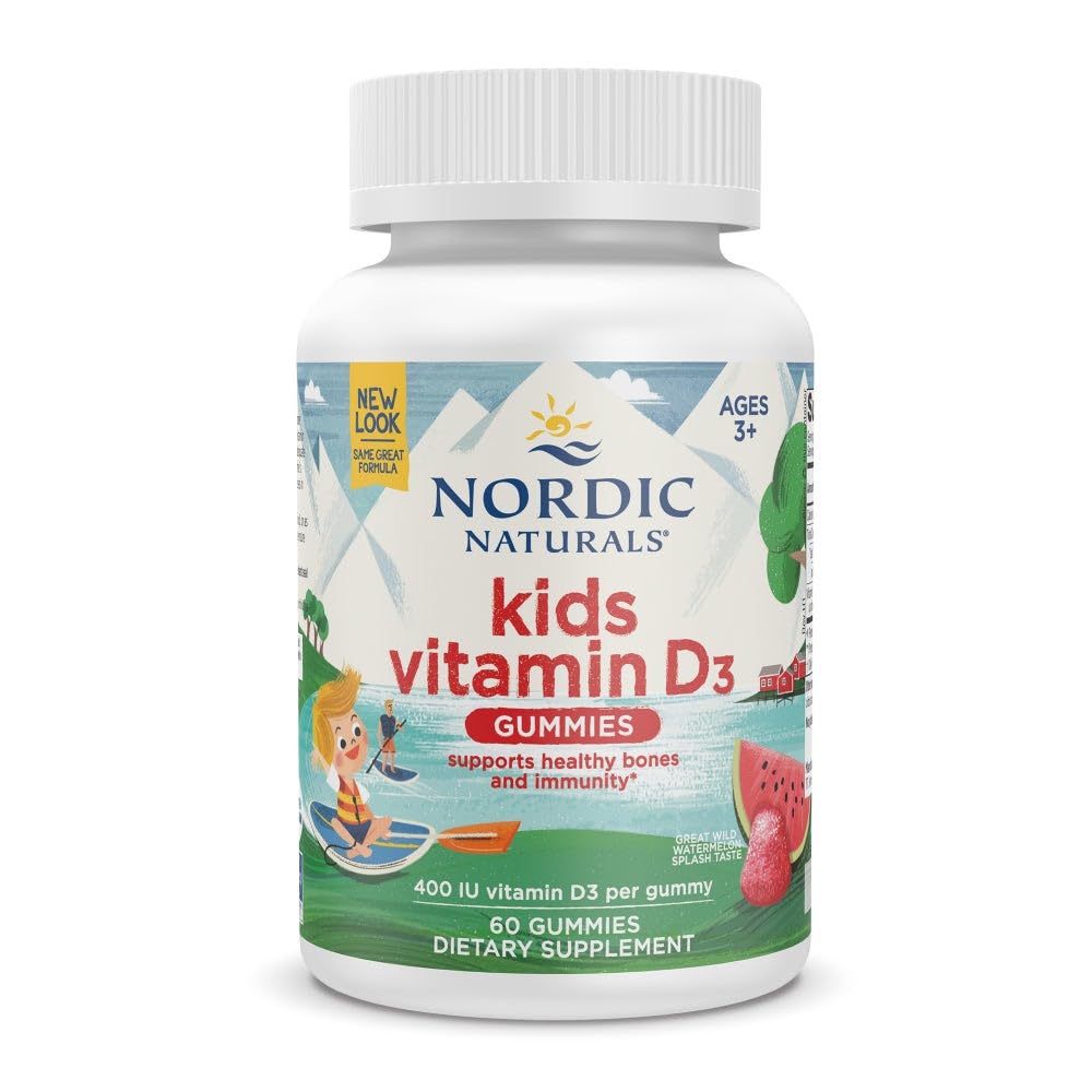 Nordic Naturals Vitamin D3 Gummies Kids bottle for easy daily D3 intake