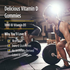 Serving of Nordic Naturals Vitamin D3 Gummies Sport with 1000 IU per gummy