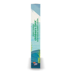 Nordic Naturals Zero Sugar DHA gummies passion fruit and lemon flavor highlight.
