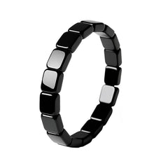 NORLSO hematite bracelet close-up showing natural texture for bold daily wear