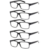 NORPERWIS reading glasses 5-pair multipack with spring hinges for versatile near-vision relief.