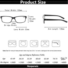 NORPERWIS tortoise-frame readers ideal for everyday reading.