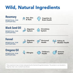 Label close-up showing Mediterranean sourcing of North American Herb & Spice