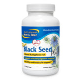 North American Herb & Spice Black Seed Plus bottle with capsules for daily heart, immune, and digestive support.