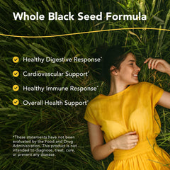 North American Herb & Spice Black Seed Plus capsules are convenient for daily nourishment.