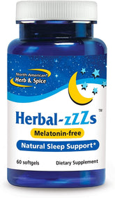 North American Herb & Spice Herbal-zzZs bottle shown for bedtime support
