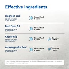 Herbal-zzZs label displays non-GMO and plant-based formula