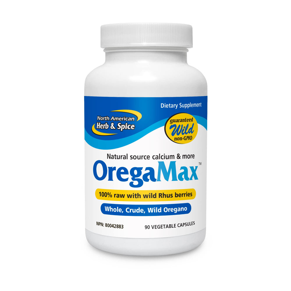 North American Herb & Spice OregaMax bottle ready for daily immune support.