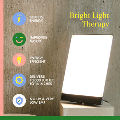 Northern Lights Boxelite full-spectrum bulbs create a safe, daylight-like glow for bright days.