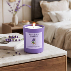 Hand-poured NORVENCE candle delivers rich aroma and balanced fragrance.