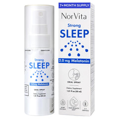 NorVita Melatonin Sleep Spray bottle front for restful nights