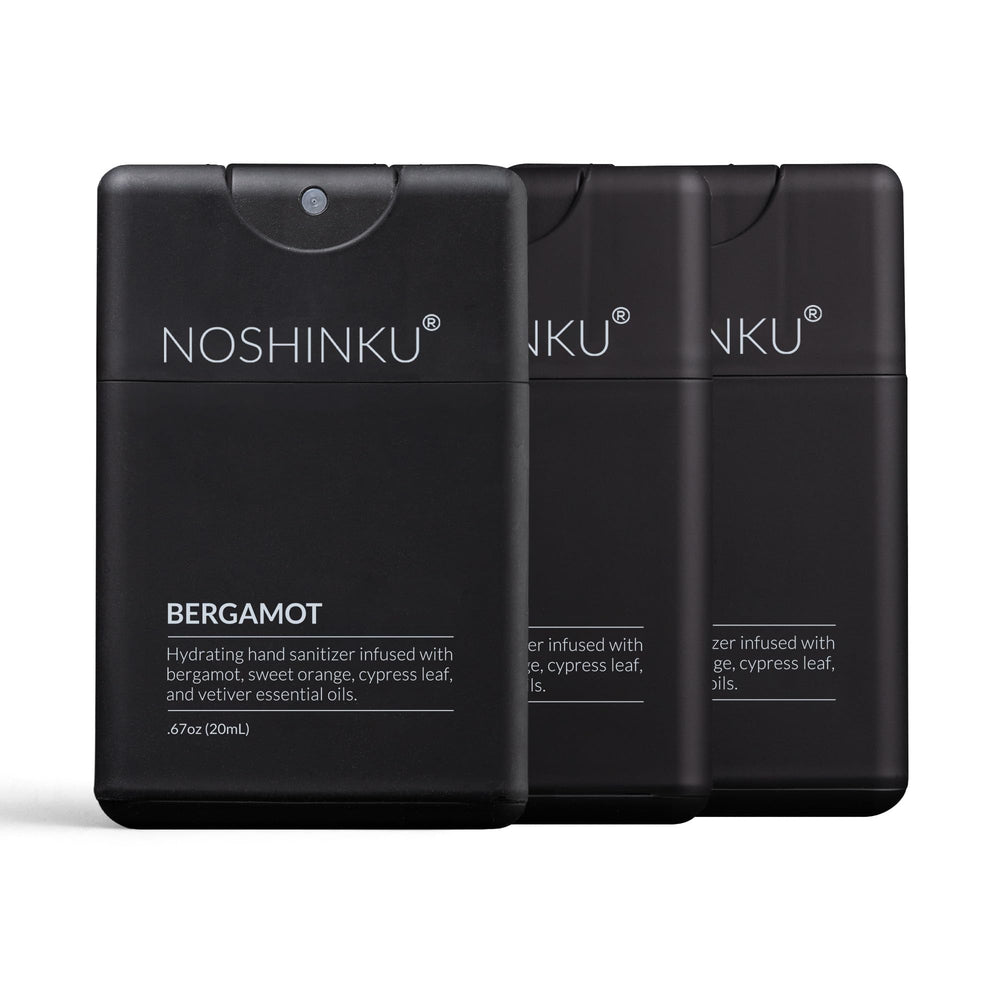 Noshinku Bergamot refillable pocket sprayer 3-pack for on-the-go freshness