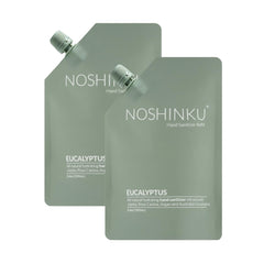 Noshinku pocket sanitizer refill pouch for extended use and less plastic.