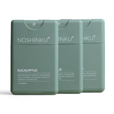 Noshinku eucalyptus refillable sanitizer pack front view for on-the-go protection.