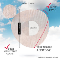 Not Just A Patch Air Dexcom G7 patch demonstrates water resistance during activity