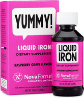 NovaFerrum Yummy bottle with dropper for easy iron dosing.