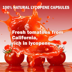 Novafun Lycopene 50mg ingredient panel, clean vegan and non-GMO.