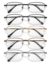 NOVIVON 1.5 metal reading glasses front view for durable daily use