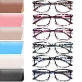 NOVIVON 6-pack reading glasses with blue light blocking for comfortable screen time