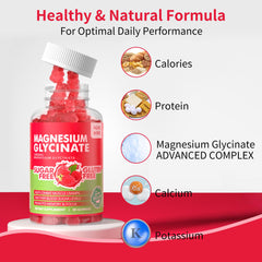 novomins magnesium glycinate gummies raspberry pour shows easy chew and pleasant taste