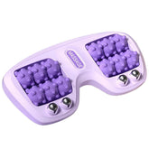 NOVWEE dual foot massage roller in purple, front view for home use and relaxation