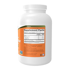 NOW Foods Acacia Powder stirred into water highlighting fast solubility and smooth texture.