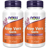 NOW Foods Aloe Vera softgels bottle front for daily digestive support