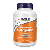 NOW Foods L-Arginine 1000 mg tablets bottle for daily supplementation.
