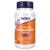 NOW Foods Astaxanthin 10 mg softgel bottle highlights high potency antioxidant support